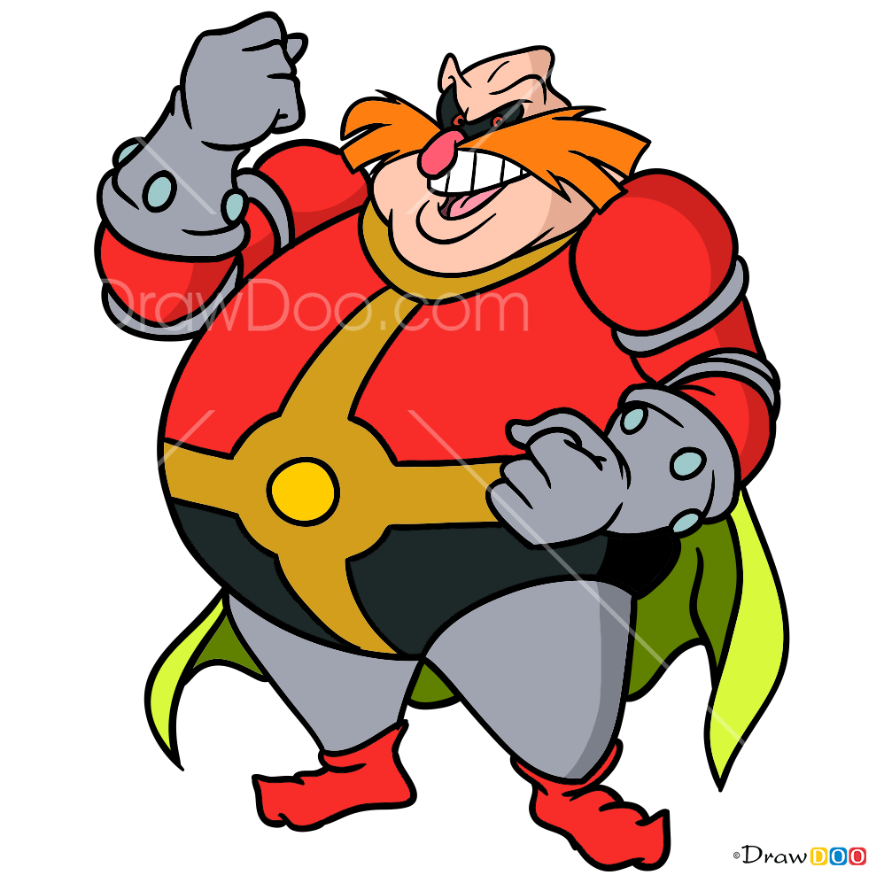 How to Draw Doctor Ivo Robotnik, Sonic the Hedgehog